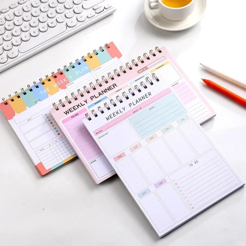 Plan Book To Do List Notebook Stationery Weekly Planner Notebook Schedule Book  Daily Plan