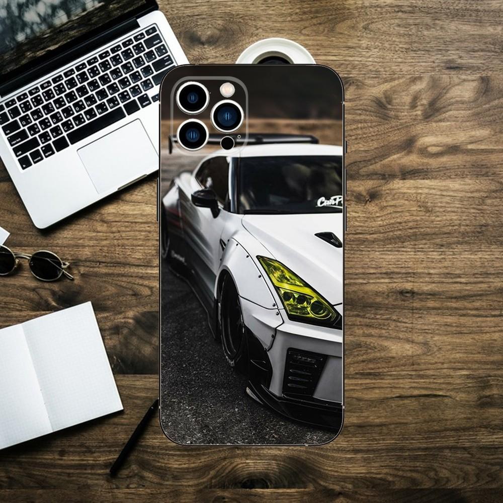Крутой чехол для телефона G-GT-R-Sport Car для iPhone 15,14,13,12,11,XS,XR,X,8,7,Pro,Max,Plus,mini, силиконовый черный чехол