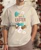 Happy Easter Bunny Egg Nest T-Shirt, Vintage Holiday Apparel