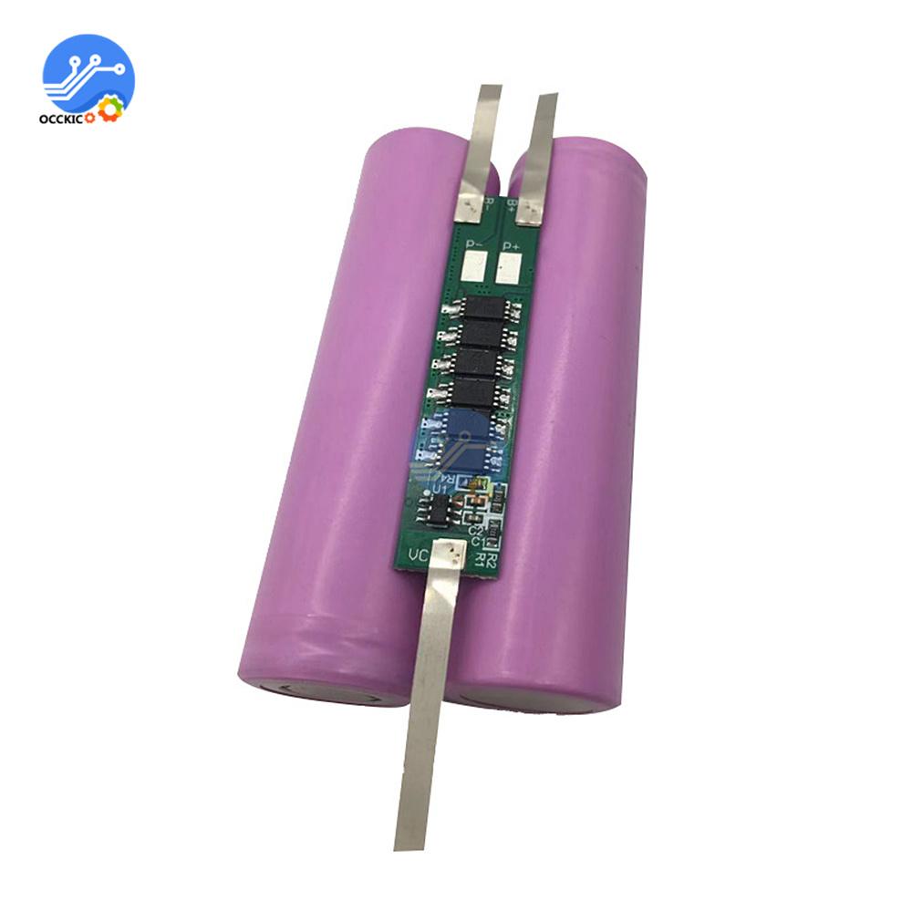 Плата защиты BMS 2S 7.4V 2A 3A 4.5A 6A 7.5A 9A Для литиевой батареи 18650 Защитная плата 1-6MOS С никелевой полосой