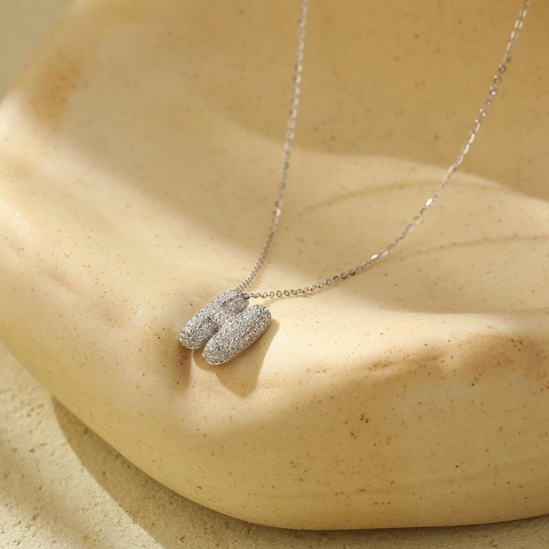 Женское ожерелье Banyan Tree из серебра 925 пробы с 26 буквами бриллиантов в форме пузыря — цепочка на ключицу в европейском и американском стиле хип-хоп.