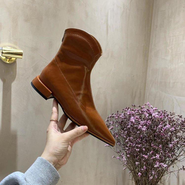 Черные тонкие остроносые балетки женские весенне-осенние одинарные ботинки 2025 новые ботинки из лакированной кожи детские низкокаблучные тонкие ботинки