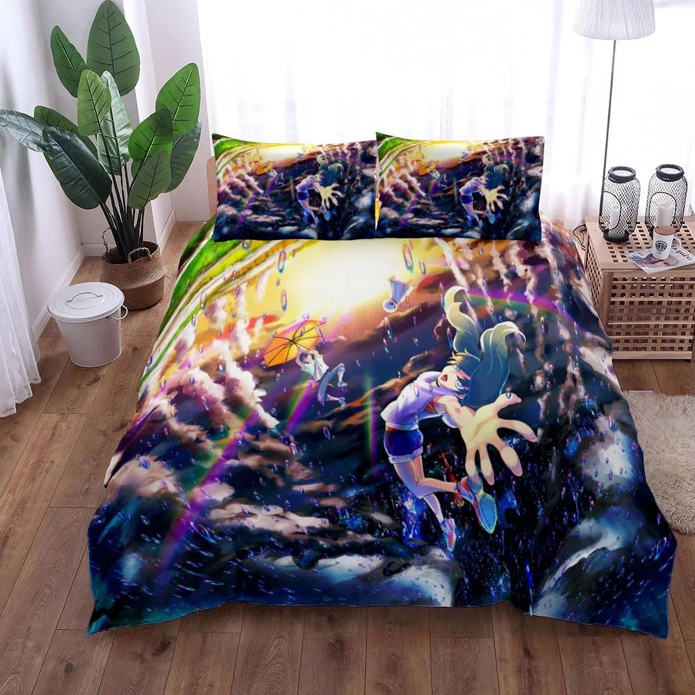 Midoriya Hero Academia Purple Duvet Cover Collection King Queen Double Full Twin Single Size With Bed Linen Collection