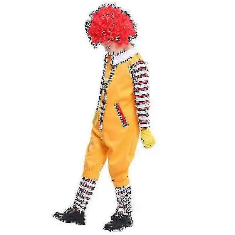 Mcdonald's Cosplay Parent-child Clown Costume Halloween Christmas Fastfood Clown Clothing Adult Children