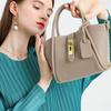 New Bag Women's Bag Bucket Bag Summer Shoulder Bag Genuine Leather Women's Portable Vegetable Basket Bag