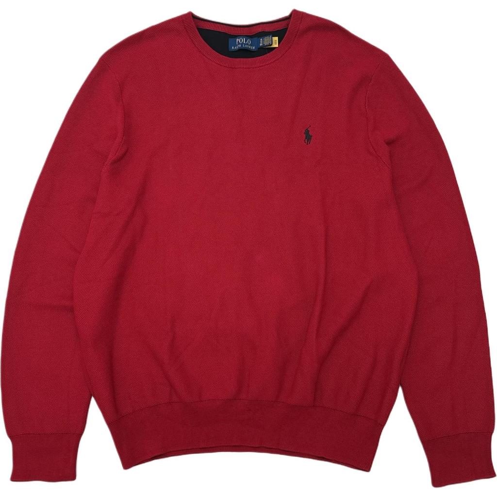 Polo Ralph Lauren Осень/Зима 26 Вышитый пони, круглый вырез, длинный рукав, вязаный свитер, стандартный крой, мужской свитер 710929259-002