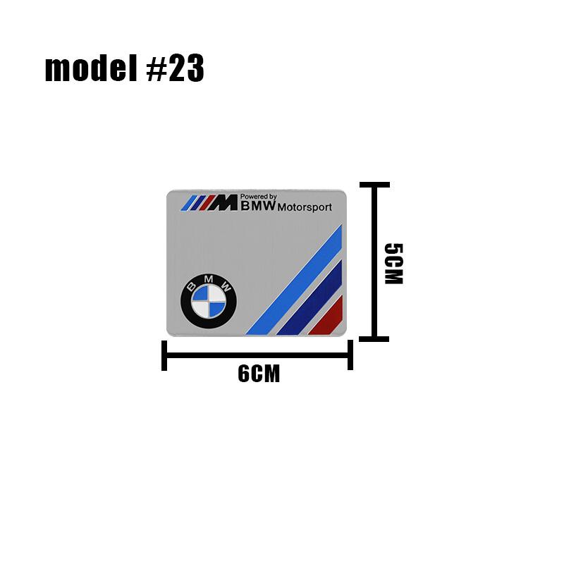 For Bmw E46 E36 G20 E90 E60 F30 F10 E39 X1 M Performance 3D Aluminum Car Styling Sticker Body Trunk Decoration Decal Accessories QZ5