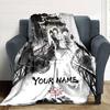 Name Custom Mo Dao Zu Shi Print Flannel Blanket High Quality Warm Comfortable Cover for All Seasons Perfect for Gifts Home Decor