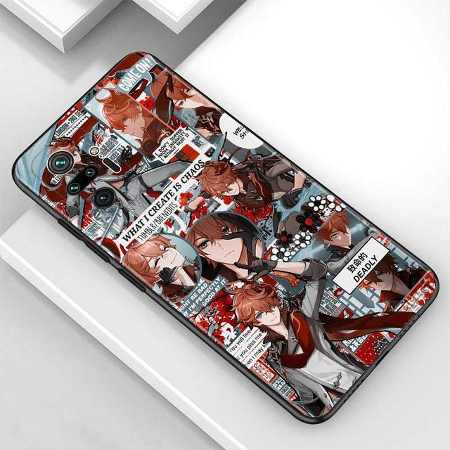 Чехол для Redmi Note 10 Pro Max 9 9t 9s 8 8t 7, чехол из ТПУ для Redmi K40 Pro Plus 9 9a 9c, чехол Genshin Impact аниме