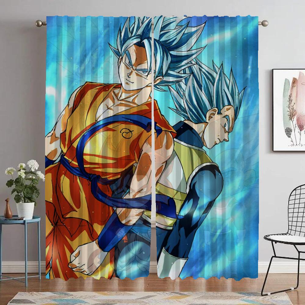 Dragons Elegant Room Curtains for Living Room Blackout Curtain Partition Home Interior Curtains 2 Pieces Tulle for Bedroom Child