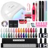 PHOENIXY 30 Colors Gel Nail Polish with USB Nail Drill Machine 48W UV LED Lamp Top Base Coat Manicure Set and DIY Nail Art Decoration Tools