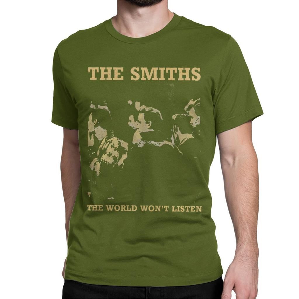 Повседневные винтажные футболки The Smiths для мужчин и женщин, с круглым вырезом, из чистого хлопка, футболки инди-панк-рок-группы, новинка, топы