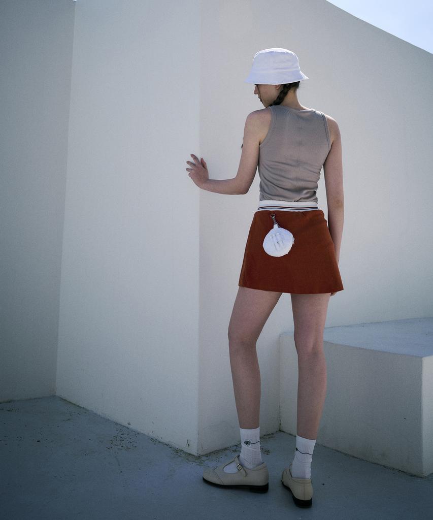 Candini Cinnamon Orange Terry Skirt
