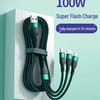 Universal Fast Charge 3-in-1 Multi-Head Charger Cable for Mobile Phones