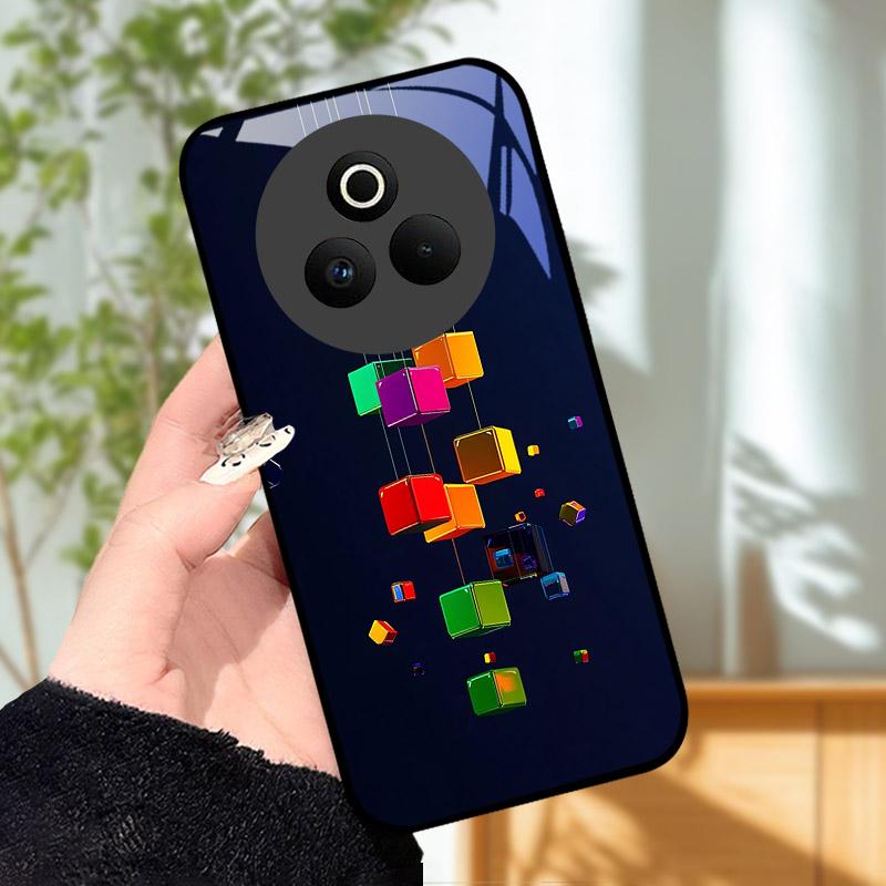 Закаленное Стекло Чехол для Телефона Для OPPO Realme P3 Pro 5G Funda Ударопрочный Жесткий ПК Корпус Задняя Крышка Для Realme P3Pro RMX5032 Coque