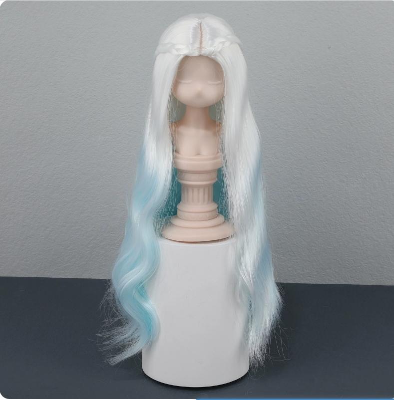 Кукольный парик серии «Радужный градиент» для кукол BJD 1/6 1/4 1/3. Цветной длинный кудрявый парик. Игрушка-аксессуар для переодевания девочки