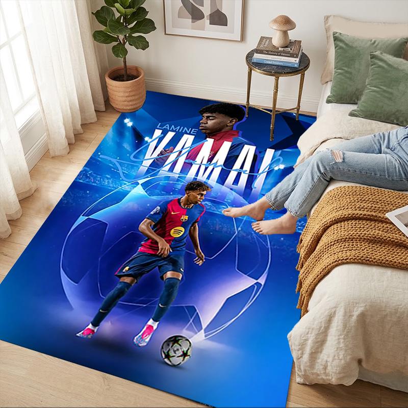 Lamine Yamal Living Room Nonslip Area Rug Soft Carpet For Bedroom Game Playroom Sofa Office Home Decor Doormat Christmas Gift C926525