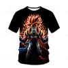 2025 Dragon Ball Z Tshirt Vegeta Clothes Men Short Sleeve Cartoon Super Saiyan T-shirt Jersey Streetwear Summer Goku Gmy Tops