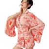 Сексуальное нижнее белье Женский костюм Японский принт Шифоновый пояс Кимоно Сексуальная униформа Чистое сексуальное белье Халаты