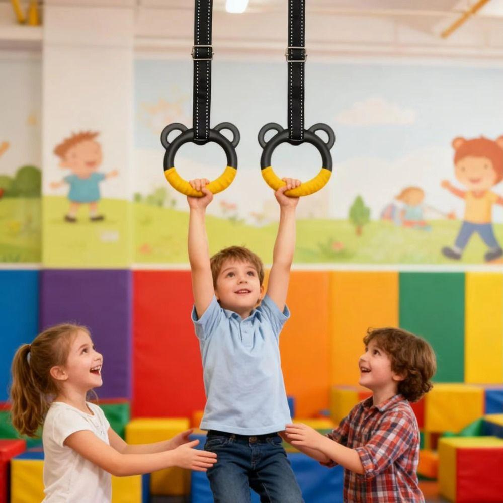 Non-Slip Pull Up Bar Durable Fitness Exercise Ring Gymnastic Rings Fitness Training