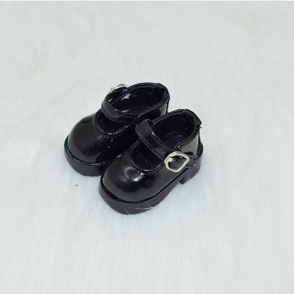1 Pair Leather Shoes 1/6 Scale PU Leather Shoes Round Toe Doll Mini Sports Shoes 1/6 Bjd Doll