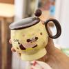 Кружка для воды Такса Высокий уровень внешнего вида Кружка большой вместимости Керамическая чашка Крышка Ложка Чашка для завтрака Сувенирная подарочная коробка