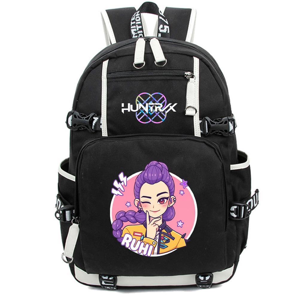 Anime K-Pop Demon Hunters Backpack Large Capacity Bookbag Laptop Unisex Student Boy Girl School Bag Large Capacity Travel Outdoor Bag Kid Gift Mochila
