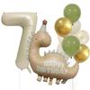 Caramel Colored Number Balloon Set Aluminum Foil Baby Shower Balloons  Birthday Party Decor
