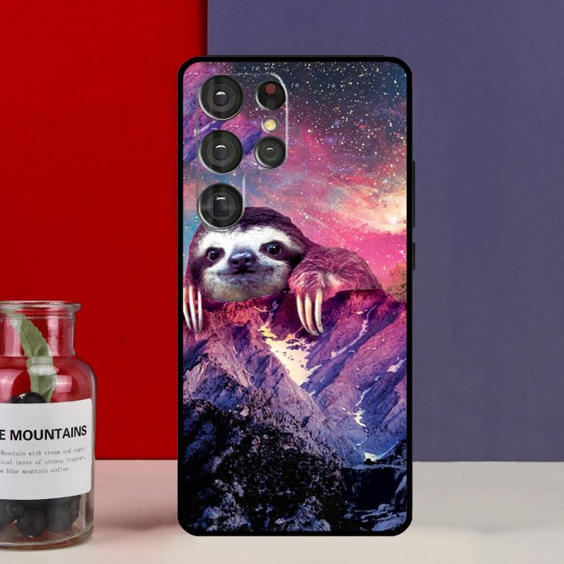 Милый Кавайный Ленивец Лицо Чехол Funda Для Samsung Galaxy S25 Ultra S9 S10 S20 S21 S22 Plus S23 Ultra S24 FE Чехол для Телефона