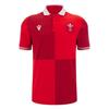Wales RU Childrens/Kids 2025/2026 Crest Relaxed Fit Rugby Shirt