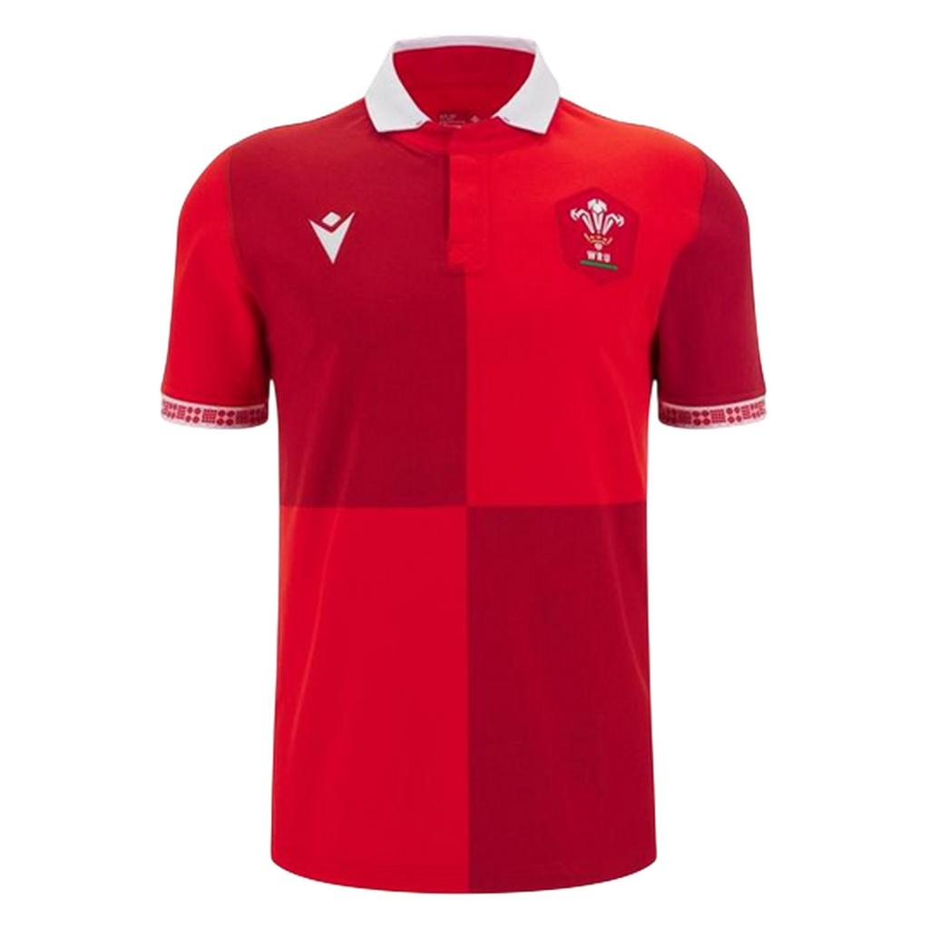 Wales RU Childrens/Kids 2025/2026 Crest Relaxed Fit Rugby Shirt