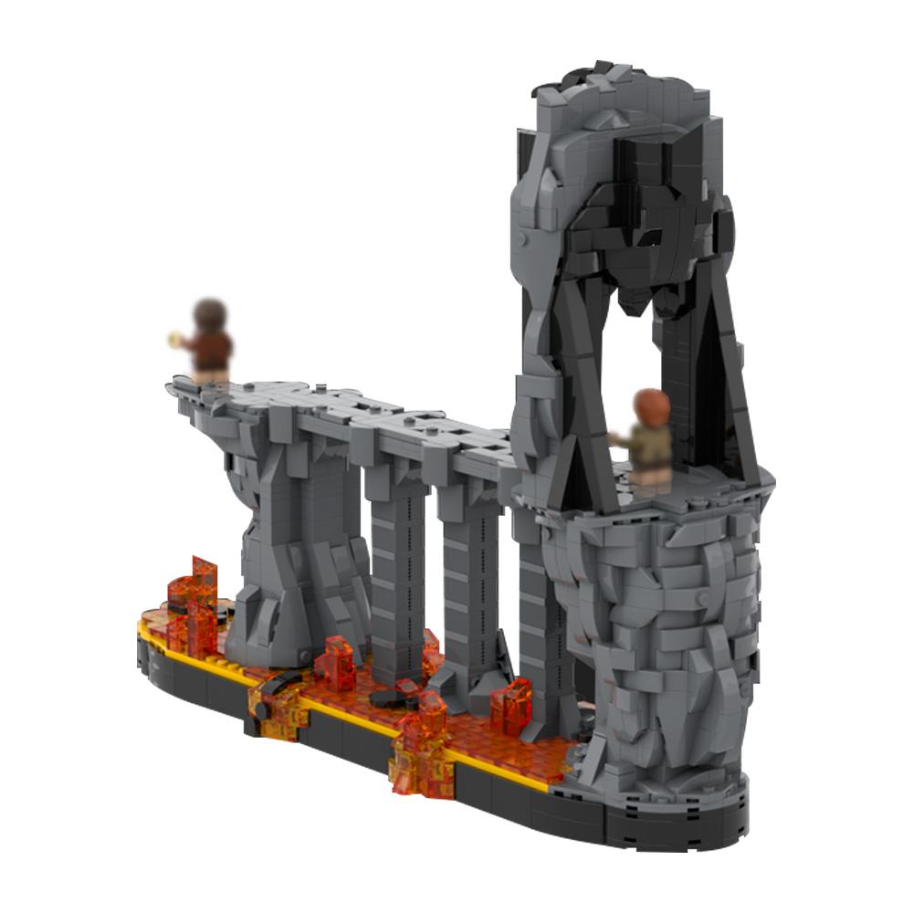 Gobricks MOC-226536 Фильм Кольца Огненная Гора Строительные Блоки Кирпичики Игрушки Подарок
