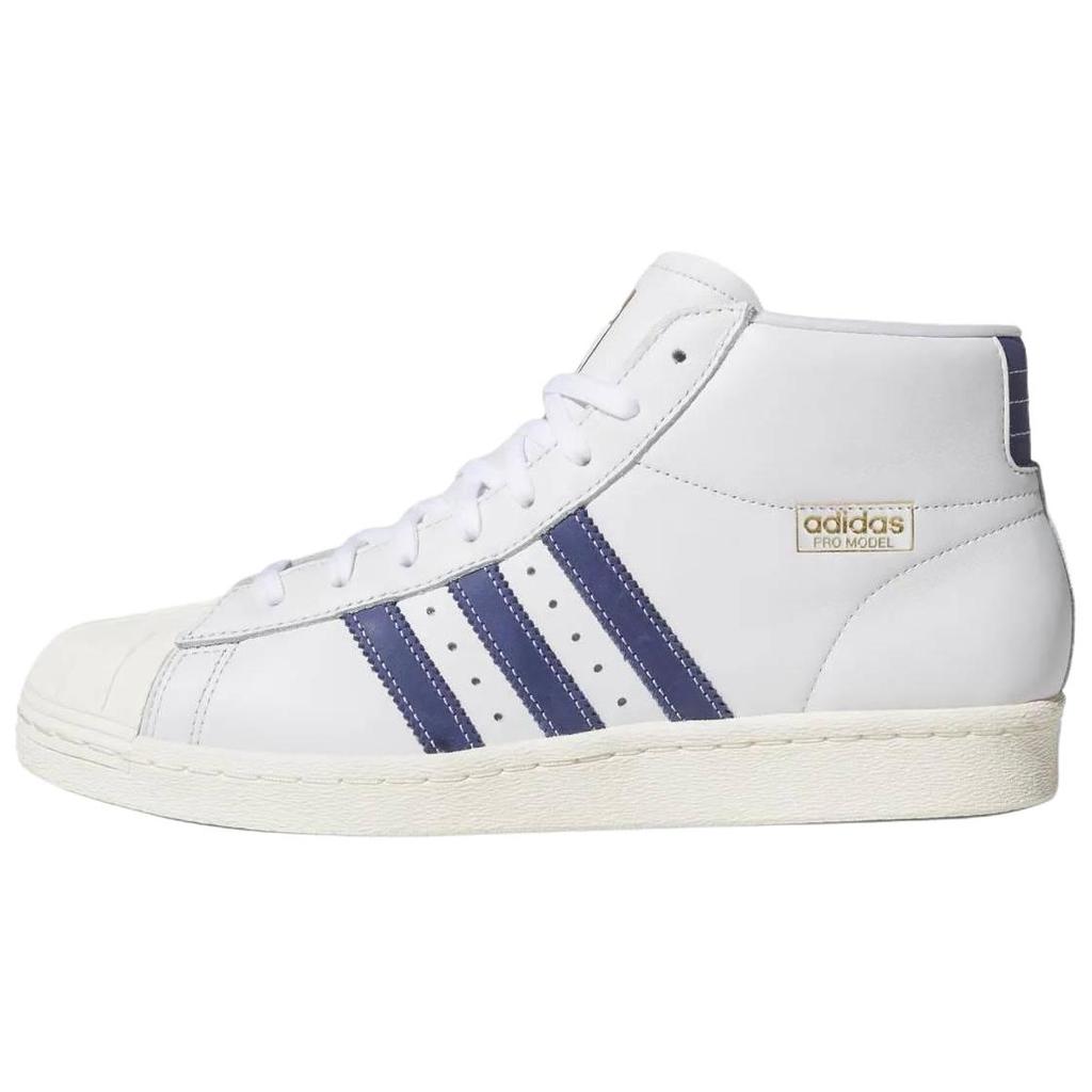 Adidas Originals PRO MODEL 80 ADV Skateboard Shoes Unisex High Top Crystal White KJ0210