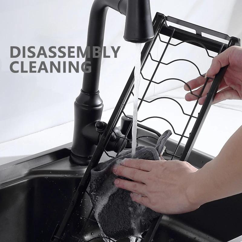 Dish Rack Punch-Free Wall-Mounted Bowl Drying Rack Kitchen Tableware Organizer Multifunctional Dish Storage Shelf Spoon Holder