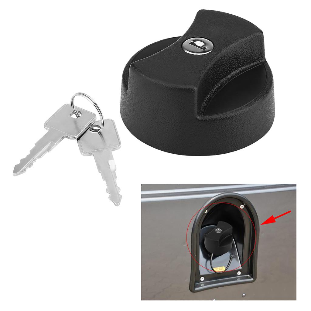 Car Fuel Filler Cap with 2 Locking Keys for Land Rover Defender 87 98 STC4072