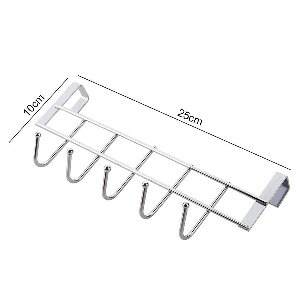 Coat Hanger Good Load-Bearing Door Hook 5 Hooks Rack Towel Hanger Rack Bathroom Organizer