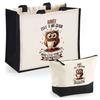 Coffret Sac Cabas Et Trousse - PLANETEE - Duo Aimée - Jute & Coton 33x42 Cm - Personnalisé DTF HD - Fabrication Française
