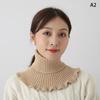 Women Warm Knitted Fake Collar Woolen Women Turtleneck Knitted False Fake Collars