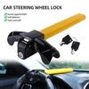 Universal T-Type Steering Wheel Anti-Theft Lock with 2 Keys, Heavy-Duty Car Safety Lock, Rotation Vehicle Security Device