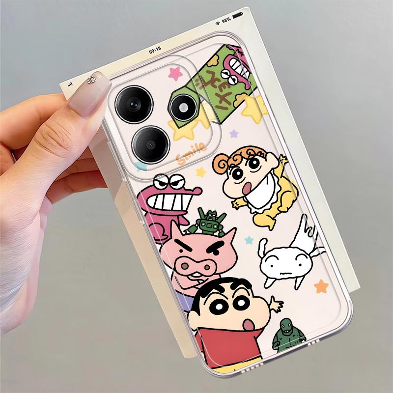 Мягкий чехол-бампер Shin Himawari для Xiaomi Redmi Note 14 Pro Plus 12S 14C A4 11 Note 13 10S 12 11S 13C 9 10