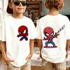 Spiders-Mans 2026 New Style Children's Pure Short-Sleeved Boys' Sport Shirt Girls' Casual Top Summer T-Shirt Cartoon Print