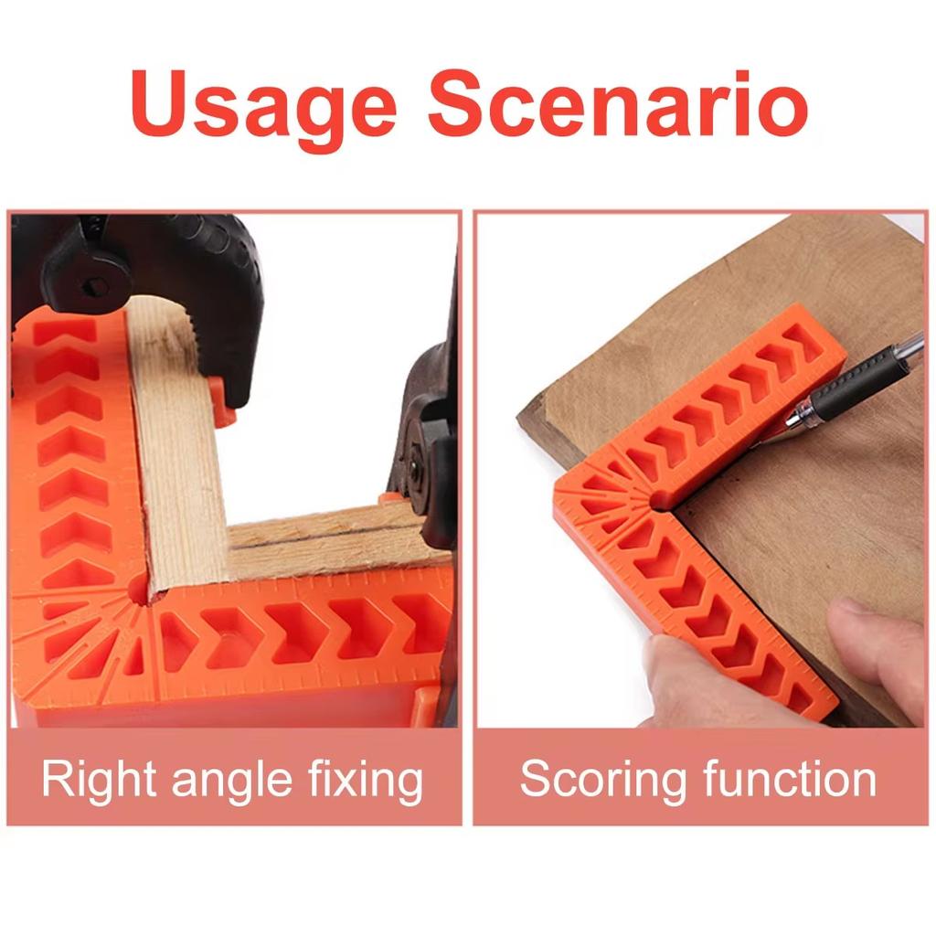 3/4 Inch 90 Degree Positioning Squares L-shape Right Angle Clamps Reusable Plastic L-Type Fixing Clamp Durable Corner Clamping