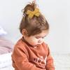 2 шт./набор 3-дюймовые хлопково-льняные однотонные заколки-бантики для детских волос, ручная работа, бутик, аксессуары для волос