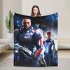 Effect Mass N7 Game Fleece Blankets  Awesome Throw Blanket for Home Hotel Sofa  200x150cm Plush Thin Quilt