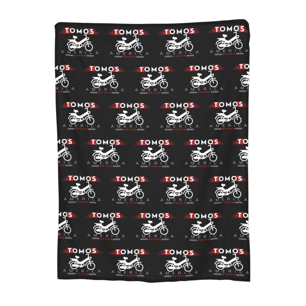 Tomos Moped Blankets Flannel Sofa Throw Blanket Warm for Home Bedroom Outdoor Throws Bedspread Quilt