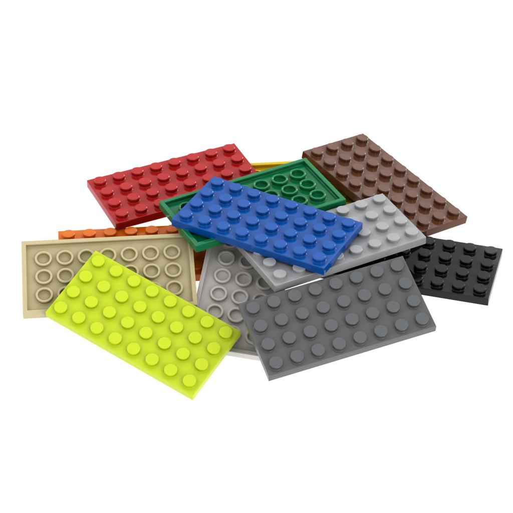 Нетоксичные строительные блоки Moc из мелких частиц, базовая пластина 4x8, детали и аксессуары для DIY, совместимые с 3035