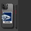 Мультяшная акула Funda Задняя крышка чехла для телефона для iPhone 17 Pro Max 14 16 Plus 7 8 SE 12 15 Air 11 13 Mini XS XR