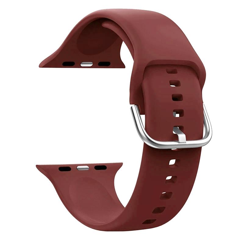 Ремешок Для Apple Watch Ремешок 44мм 45мм 49мм 42мм 41мм 40мм Аксессуары Силиконовый Браслет Correa iWatch Серия 8 9 Ultra SE 6 7 5 4
