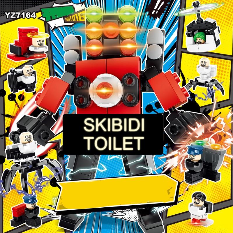 8in1 4in1 игры Skibidi туалет строительные блоки монитор человек акустический человек камера человек минифигурка модель куклы игрушки сборка комбинации здание