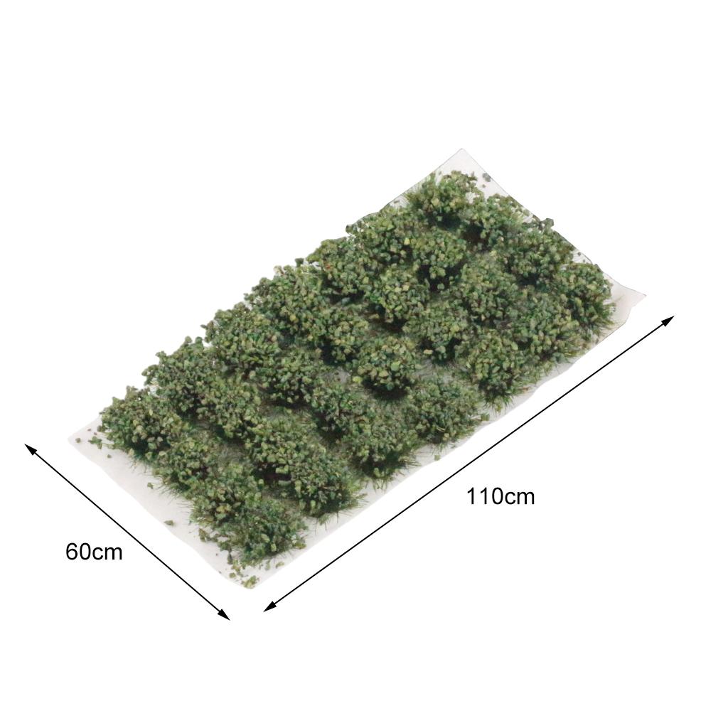 2 Bushy Tufts Lowland Shrubs Tuft Static Grass Vegetation Groups Railway Artificial Decor